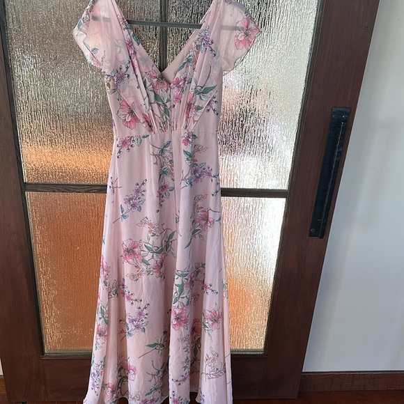 Monique Lhuillier | Floral Maxi Dress w/ Slit size 2 - Picture 9 of 9